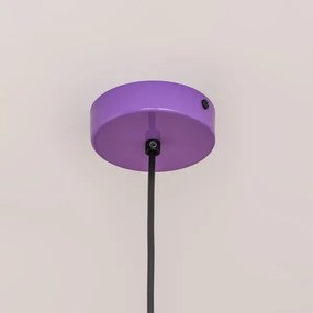 Lustră suspendată pe cablu ETNA II, 1xE27/15W/230V, Ø 25 cm, mov