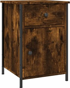 vidaXL Noptieră, stejar fumuriu, 40x42x60 cm, lemn prelucrat