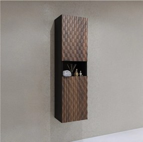 Dulap lemn masiv baie Enzaro, 133 × 33 × 35 cm