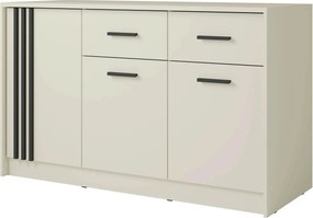 Comoda CANADA CD34, casmir/negru, PAL laminat, 150x42x94 cm