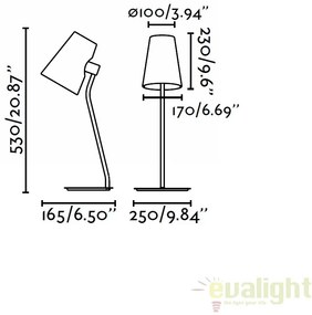 Veioza / Lampa de masa moderna LUPE 29997