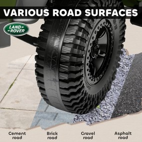 AIYAPLAY Mașină Electrică pentru Copii 3-5 Ani Land Rover 12V și Telecomandă Verde | Aosom Romania