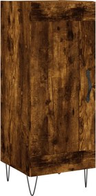 vidaXL Servantă, stejar fumuriu, 34,5x34x90 cm, lemn compozit