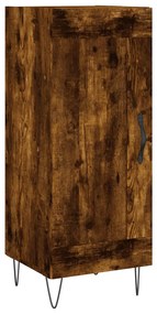 830441 vidaXL Servantă, stejar fumuriu, 34,5x34x90 cm, lemn compozit