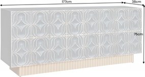 Comoda design natural industrial Piazza San Marco 177cm