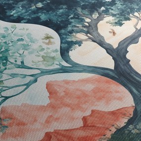 Tablou – Arbore acvarelă plin de viață (150x105 cm)