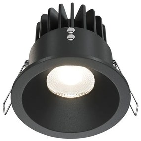 Spot LED incastrabil dimabil design tehnic IP65 Zoom negru 8,5cm