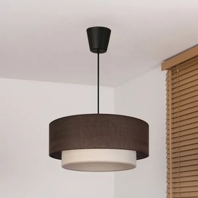 Brilagi - Lustra LED suspendată pe cablu BOHO ECO, 1xE27/10W/230V, Ø 40 cm, maro/crem