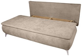 Canapea extensibila Sofie, cu lada pentru depozitare, 3 locuri, 203x92x86 cm, Bej
