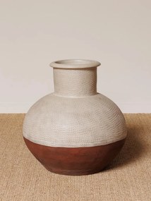 Vaza decorativa bej, din ceramica, Constantinople