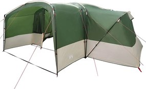 vidaXL Cort pentru Familie 12-Persoane Verde și alb 760 x 645 x 230 cm