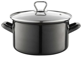 Vas emailat cu capac 3,3 l, negru