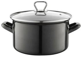 Vas emailat cu capac 3,3 l, negru