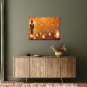 Tablou - Buddha în sclipici auriu (70x50 cm)