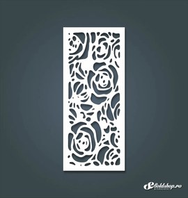 Panou decorativ traforat Trandafir