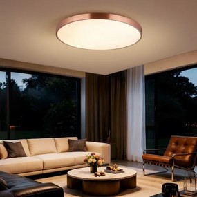 Immax NEO 07323L-LED plafonieră SEMPLICI, dimmerabilă, 96W/230V, Ø80 cm, Wi‑Fi Tuya, roz + telecomandă