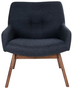 Fotoliu din lemn de nuc House Nordic London, culoare închisă