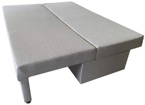 Canapea extensibila Odessa 185x85x80 cm, cu lada de depozitare, Grey Flower