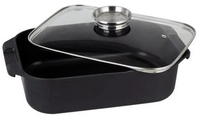 Tavă de copt cu capac TORO 6,5 l 34,5x10x24,5 cm neagră