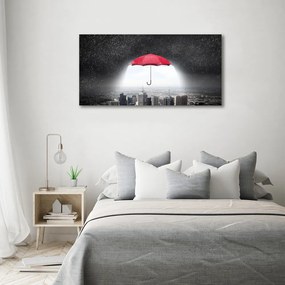 Tablou canvas Umbrela deasupra orașului