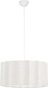 Lustra suspendata cu abajur alb Alve