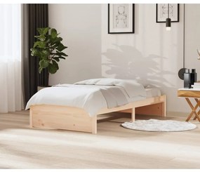 814939 vidaXL Cadru de pat, 100x200 cm, lemn masiv