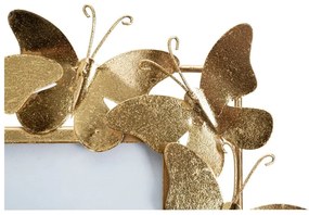 Ramă foto aurie din metal 35x38 cm Butterfly – Mauro Ferretti