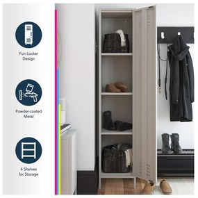 Dulap metalic albastru 38x185 cm Bradford - Queer Eye