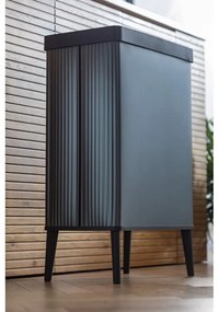 Coș de gunoi albastru cu senzori de atingere din plastic reciclat 54 l Verto High – Curver