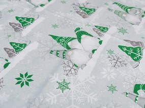 Lenjerie de pat din bumbac CHRISTMAS ELF verde Dimensiune lenjerie de pat: 70 x 90 cm | 140 x 200 cm