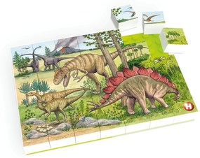Puzzle Lumea dinozaurilor Hubelino (35 piese)