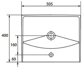 Lavoar pentru mobilier Cersanit, City, 50 cm, alb