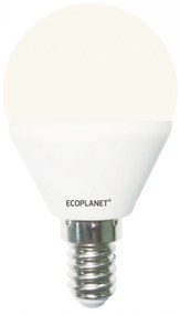 Set 10 buc - Bec LED Ecoplanet glob mic G45, E14, 7W (60W), 630 LM, F, lumina neutra 4000K, Mat Lumina neutra - 4000K, 10 buc