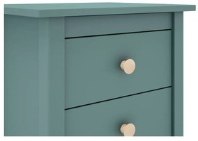 Noptieră de copii în culoarea petrolului din lemn masiv de pin Max – Marckeric