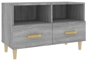 vidaXL Comodă TV, gri sonoma, 80x36x50 cm, lemn prelucrat