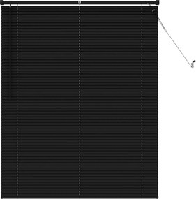 vidaXL Jaluzea venetiană Manual Ajustabil Negru 150 x 120 cm PVC