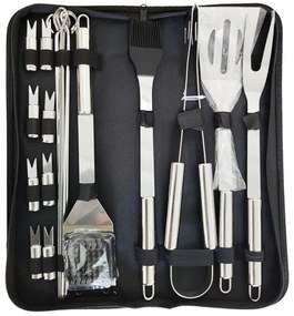 Set de instrumente pentru grătar cu geantă textilă