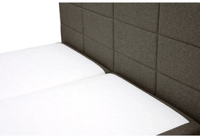 Pat matrimonial Boxspring 180 cm Revenant (maro) (cu somieră și saltea) (cu sp. depozitare). 1098560