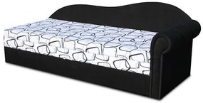 Pat de o persoană (canapea) 70 cm Lane II (negru 39 + Dodo 1026) (D). 793130