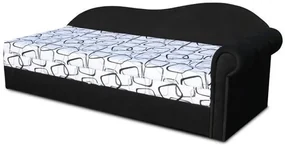 Pat de o persoană (canapea) 70 cm Lane II (negru 39 + Dodo 1026) (D). 793130