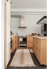 Covor tip traversă bej din bumbac 80x230 cm Duetto Sage – Lorena Canals