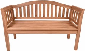 Bancă DIVERO cu 2 locuri, din lemn de tec tratat, masiv.