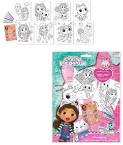 Gabby&#039;s Dollhouse Set de colorat Smoothie Land cu autocolante