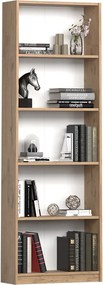 Biblioteca Adore Nurdan, 5 rafturi, 58x170x23 cm