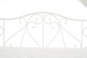 Pat / divan metal Sumatra alb - 90x200 cm