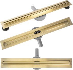 Rigola dus REA Neox Slim pro Brush Gold 100