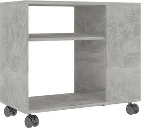 vidaXL Masă laterală, gri beton, 70x35x55 cm, lemn compozit
