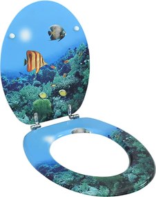 vidaXL Capac WC, MDF, model subacvatic