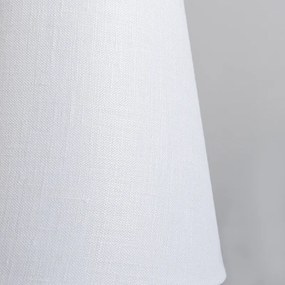 Abajur alb din in cu clip 12 cm rotund