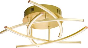 FISCHER &amp; HONSEL LED Plafoniera CROSS TW aurie 50/50/16 cm